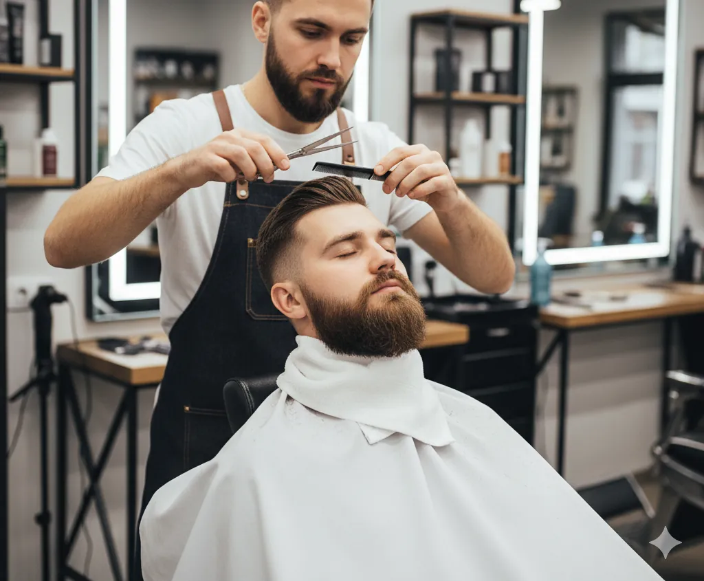 Imagem do serviço: Corte Social + Barba + Toalha